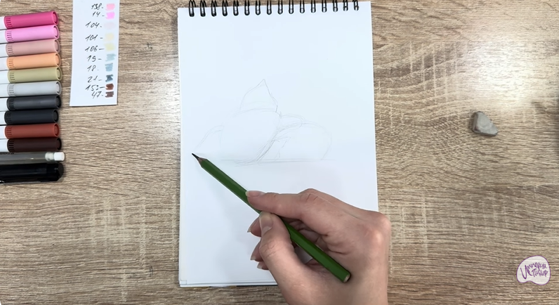 Рисуем Пуа из "Моана"