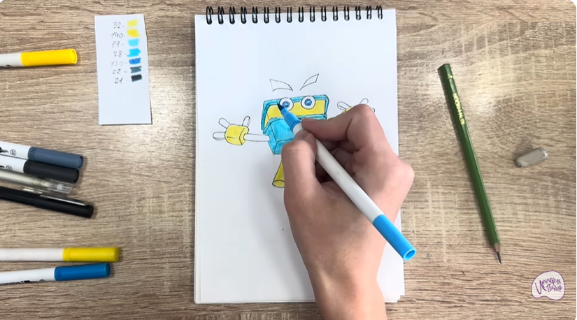 Рисуем Мозг из "Живой гараж"