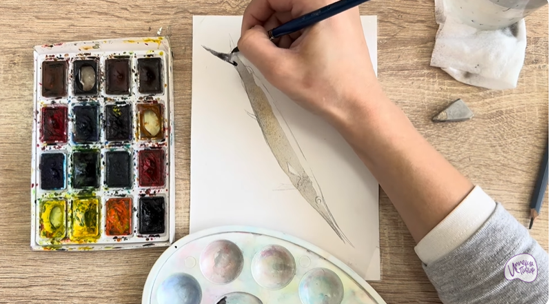 Рисуем Рыба-игла