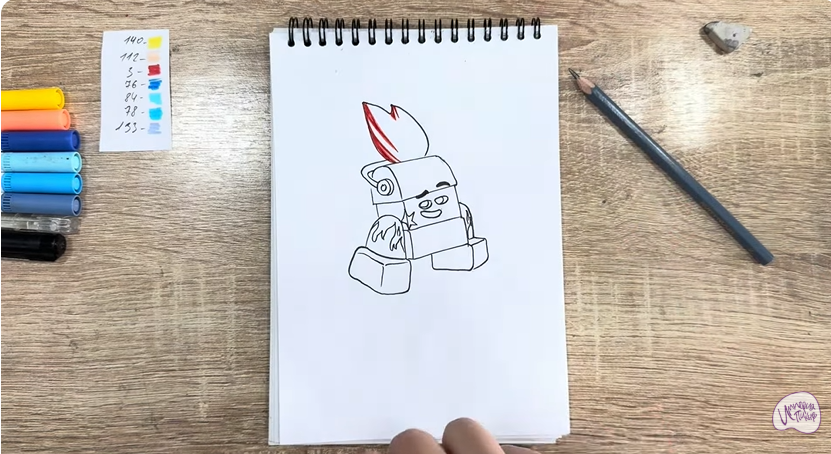 Рисуем Диз из "Живой гараж"