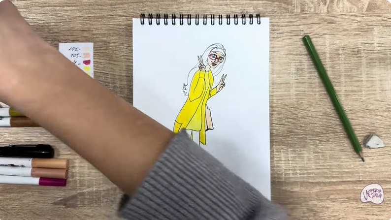 Рисуем Хани Лемон из "Город героев"