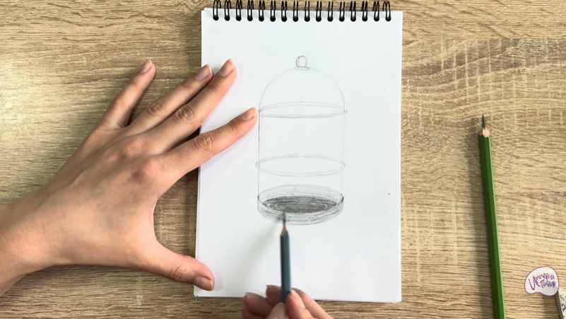 Рисуем Клетка для птиц