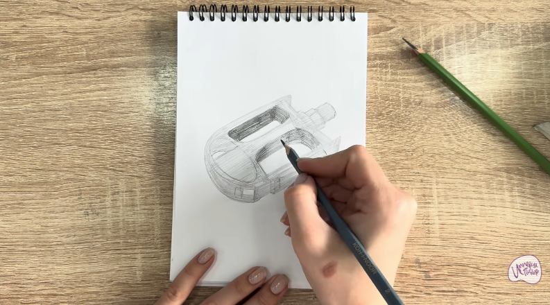 Рисуем Педаль велосипеда