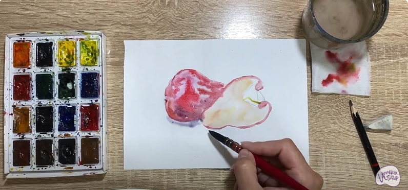 Рисуем Яванское яблоко