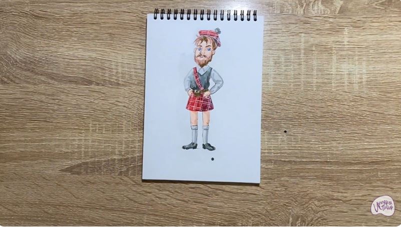 Рисуем Шотландец