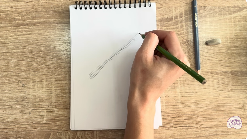 Рисуем Невидимка для волос