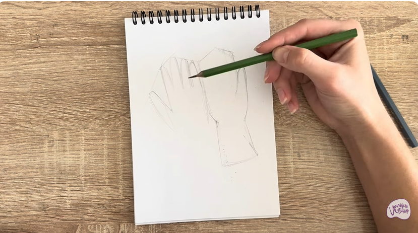 Рисуем Резиновые перчатки