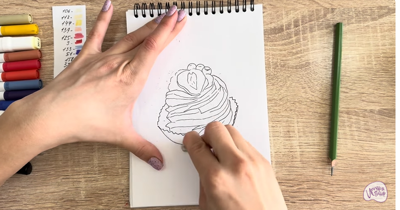 Рисуем Пирожное "Павлова"