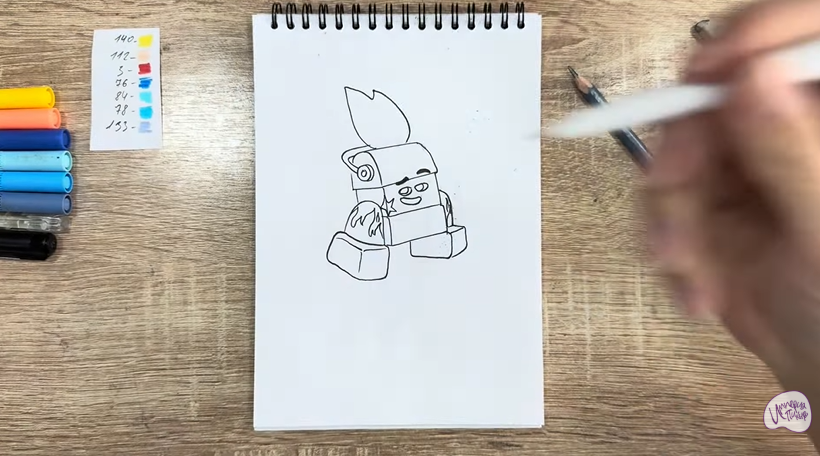 Рисуем Диз из "Живой гараж"