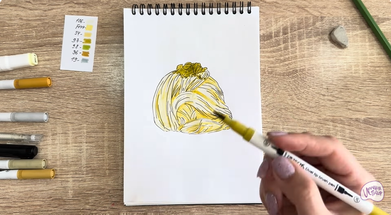 Рисуем Пишмание с фисташками