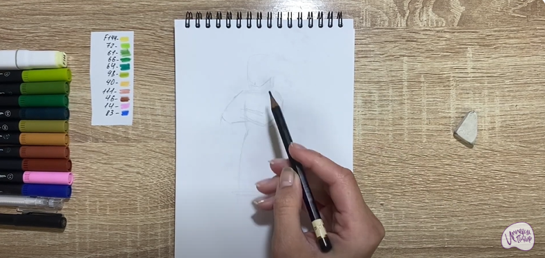 Рисуем Принцесса Фиона из "Шрека"