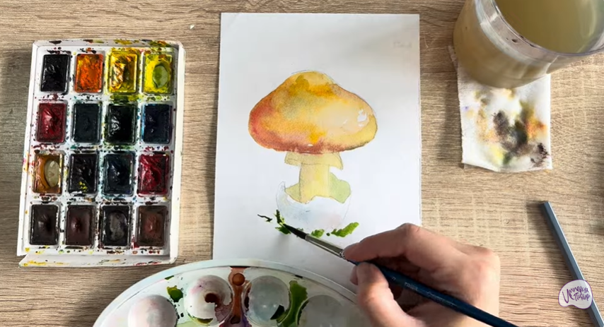 Рисуем Цезарский гриб