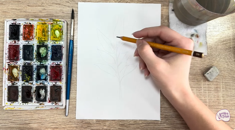 Рисуем Лавровый лист