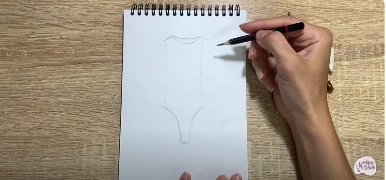Рисуем Женское боди