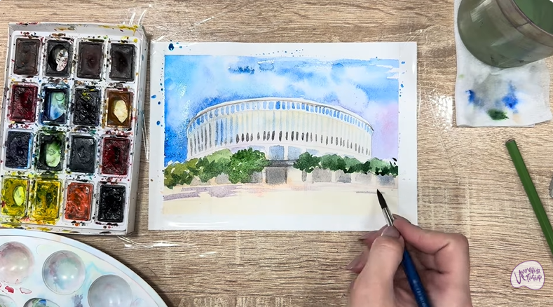 Рисуем Стадион Краснодар