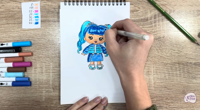 Рисуем Рори Блуберри