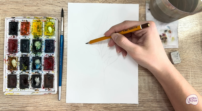 Рисуем Лавровый лист