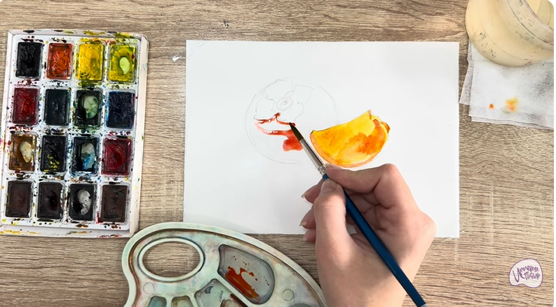 Рисуем Хурма