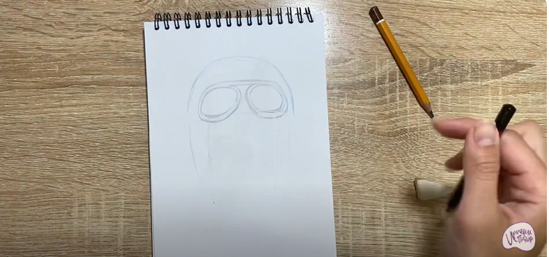 Рисуем Лётный шлем