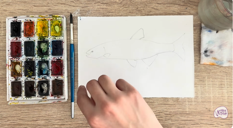 Рисуем Голавль