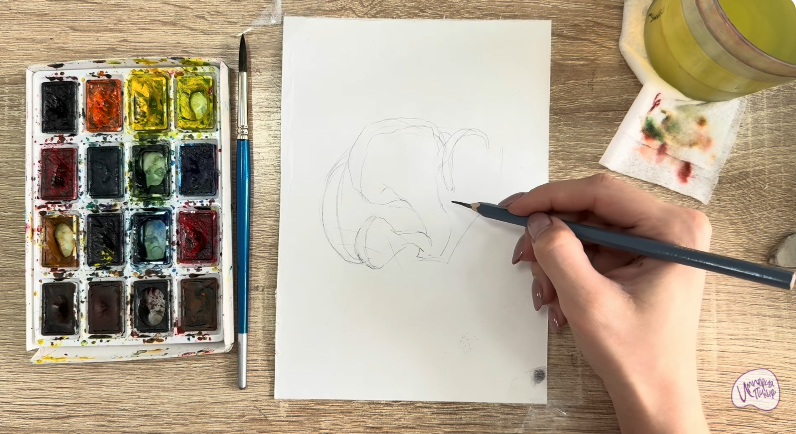 Рисуем Вешенки