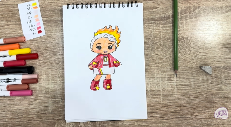 Рисуем Эмбер Синнамон