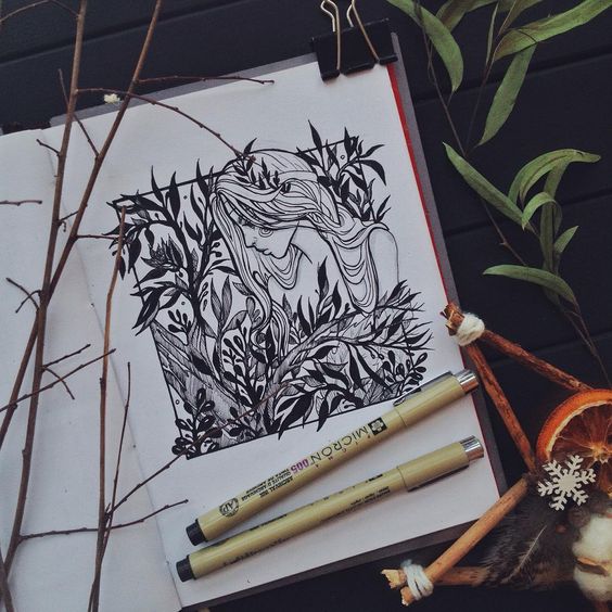 Рисуем Эстетические скетчбуки