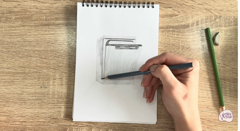 Рисуем Посудомоечная машина