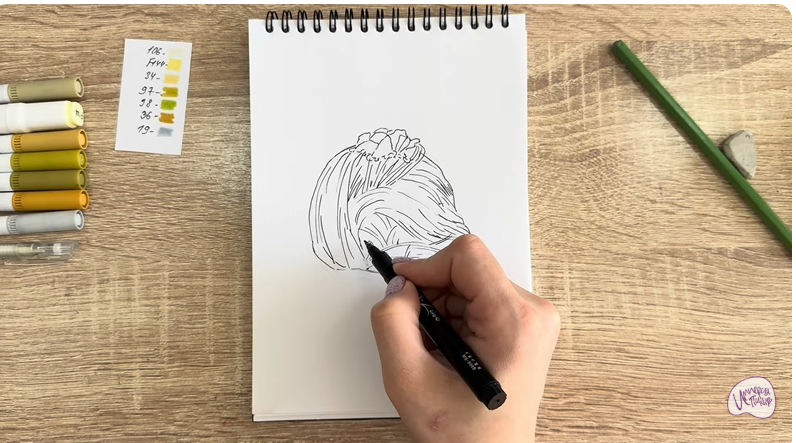 Рисуем Пишмание с фисташками