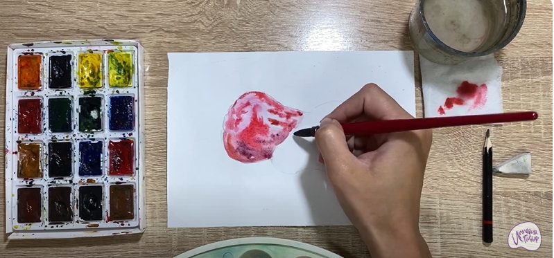 Рисуем Яванское яблоко