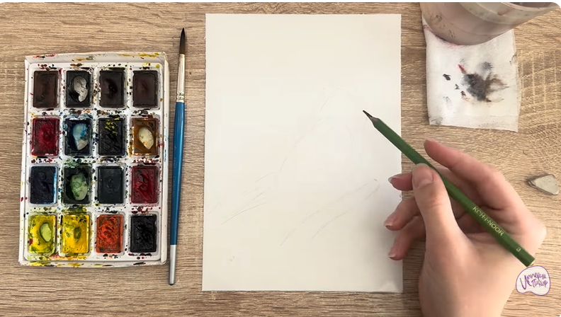 Рисуем Обыкновенная чечётка