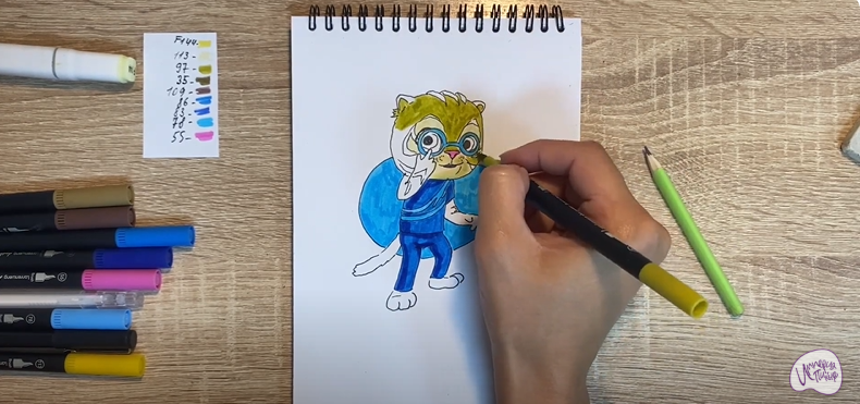 Рисуем Бао из "Супер Мяу"