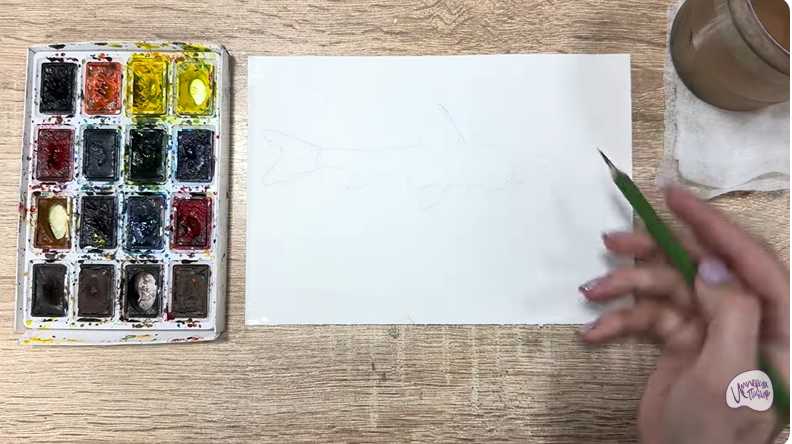 Рисуем Ленский пескарь