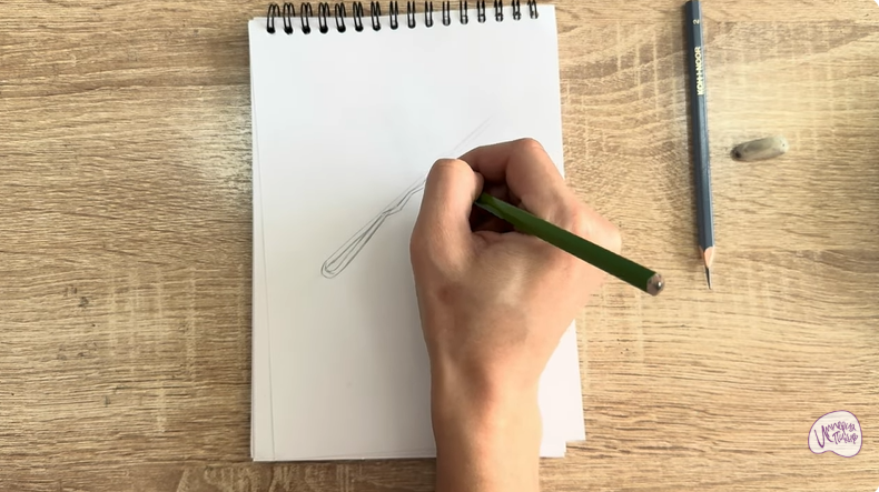 Рисуем Невидимка для волос