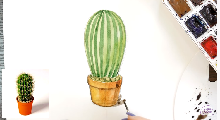 Рисуем Кактус
