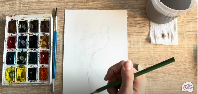 Рисуем Колпица Рисуем Колпица