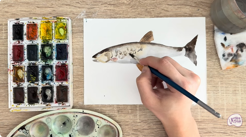 Рисуем Голавль