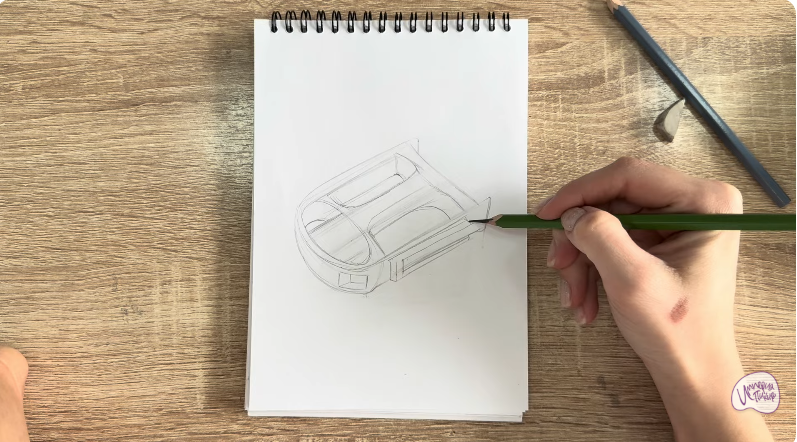 Рисуем Педаль велосипеда