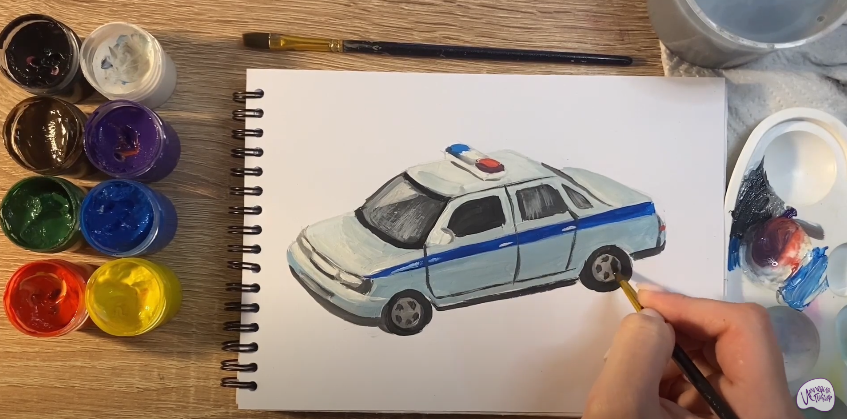 Рисуем Машина ДПС