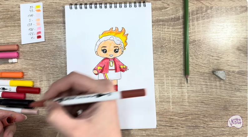 Рисуем Эмбер Синнамон