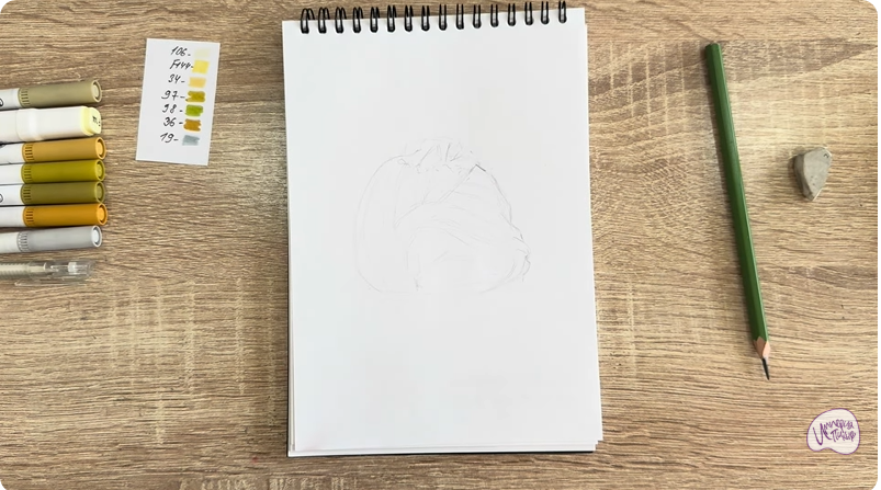 Рисуем Пишмание с фисташками