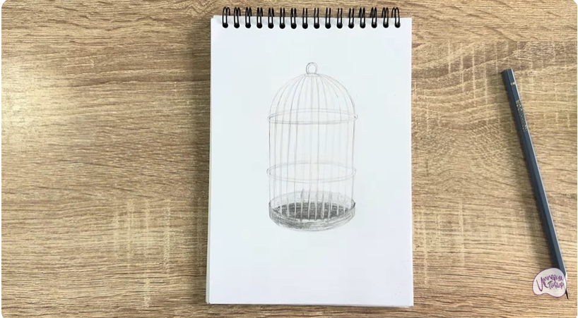Рисуем Клетка для птиц