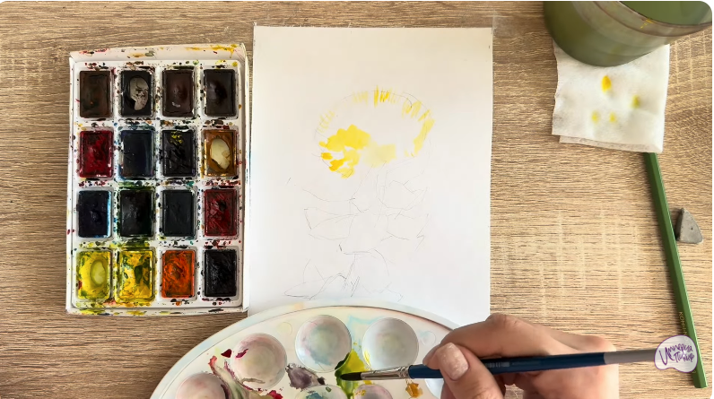 Рисуем Радиола розовая