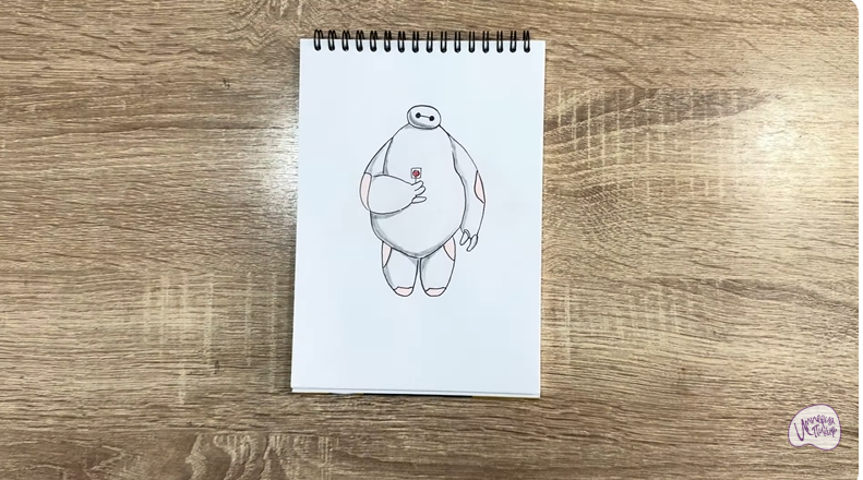 Рисуем Бэймакс из «Город героев»