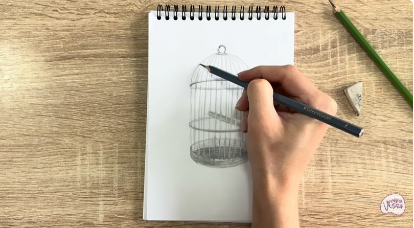 Рисуем Клетка для птиц