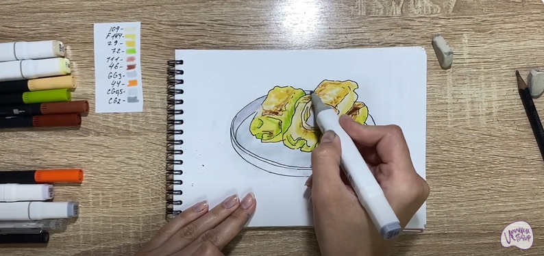 Рисуем Голубцы