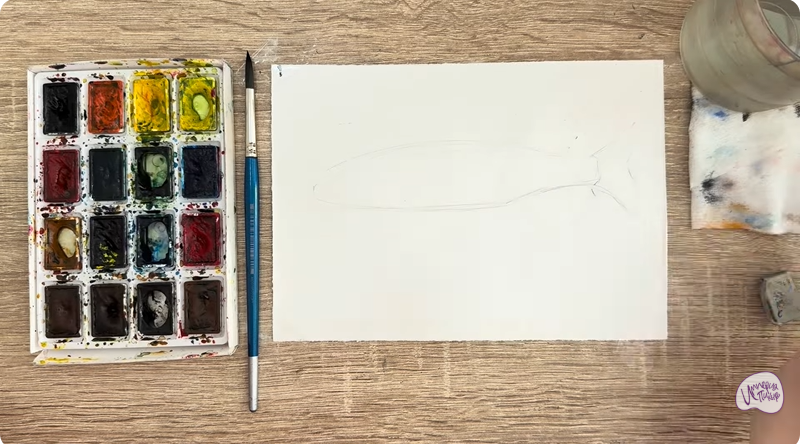 Рисуем Голавль