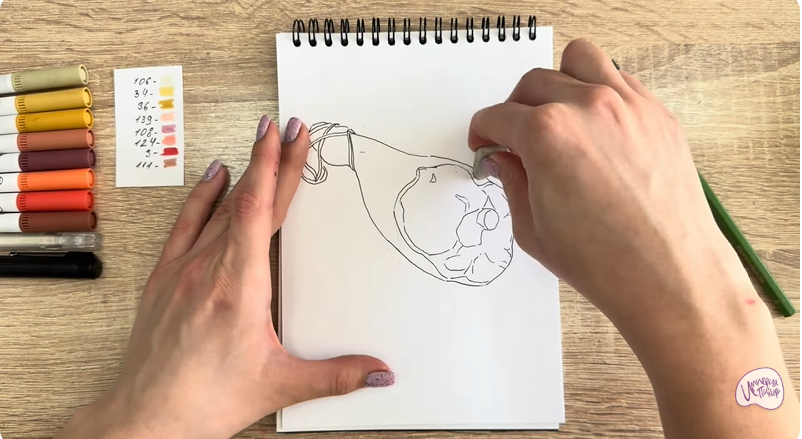 Рисуем Окорок