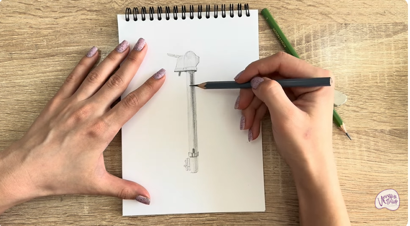 Рисуем Колонка водоразборная