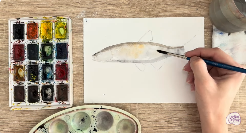 Рисуем Голавль